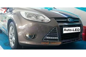 Установка штатных дневных ходовых огней на Ford Focus 3