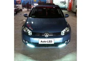 Установка штатных дневных ходовых огней на VW Golf 6