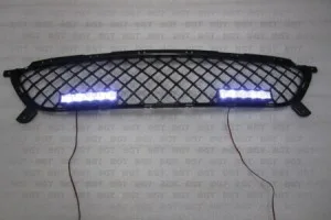 Установка решетки с  DRL для Hyundai Accent