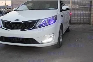 Установка дневных ходовых огней на KIA Rio 2011+ v2