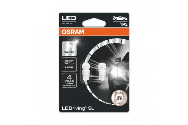 Світлодіодні лампи Osram 2825DWP-BLI2 W5W 1W 6000K LEDriving