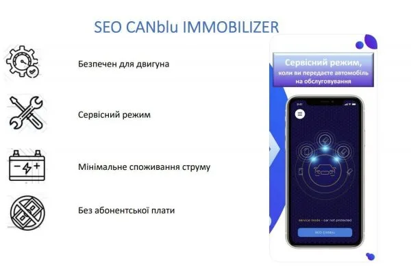Іммобілайзер SEO CANblu 2 мітки