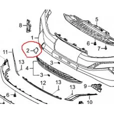 Заглушка буксирувального гака переднього бампера для Honda M-NV 71104-3K4-H00ZZ