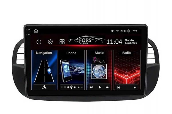 Штатная магнитола для Fiat 500 07-15 (black) FORS.auto FS 2 PRO