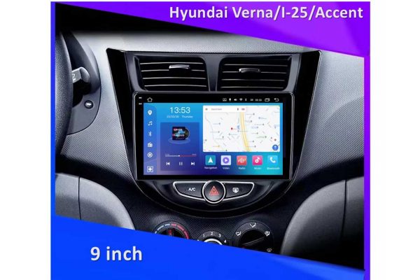 Штатна магнітола для Hyundai Accent, i25 10-14 (black) FORS.auto FS 2 PRO