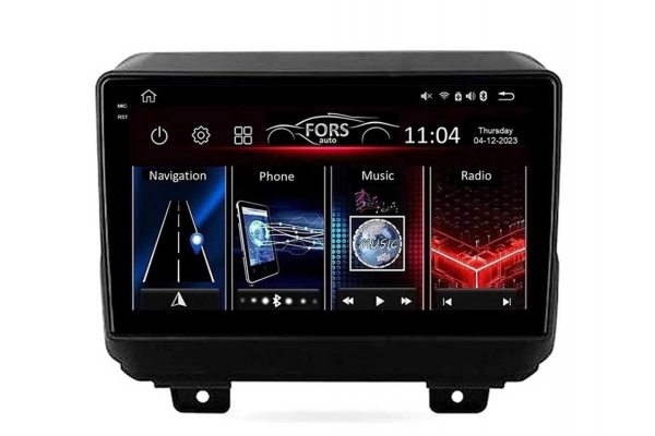 Штатна магнітола для Jeep Wrangler Rubicon 2018+ FORS.auto FS 4 PRO