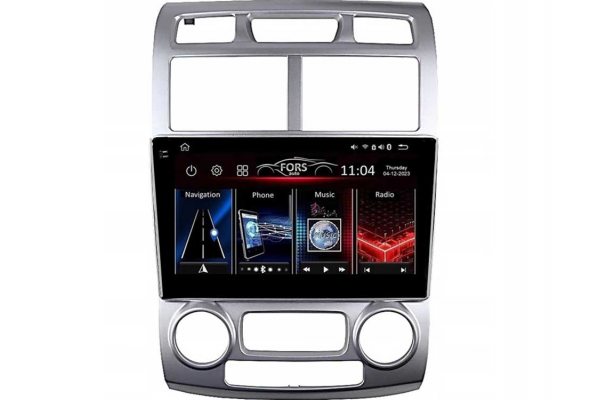 Штатная магнитола для Kia Sportage 2005-2010 silver FORS.auto FS 4 PRO