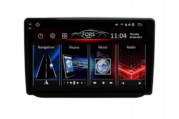 Штатна магнітола для Skoda Fabia 2007-2014 (black) FORS.auto FS 4 PRO