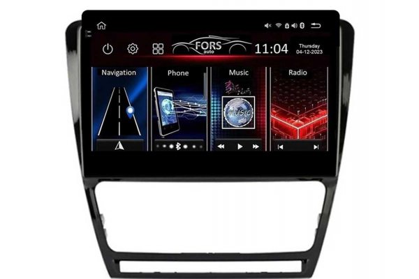 Штатная магнитола для Skoda Octavia 2004-2012 (black) FORS.auto FS 4 PRO
