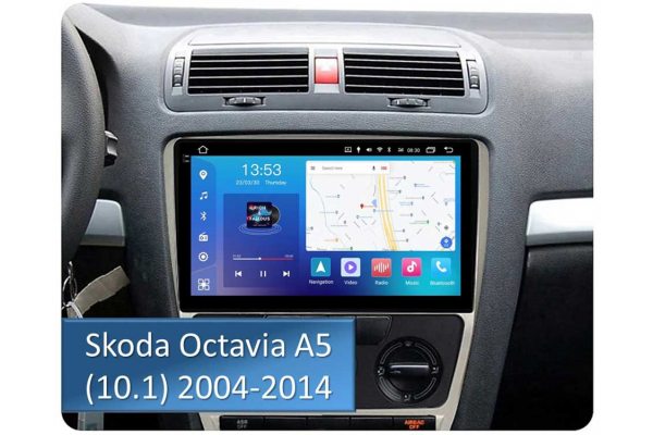 Штатная магнитола для Skoda Octavia 2004-2014 (silver) FORS.auto FS 4 PRO