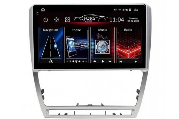 Штатная магнитола для Skoda Octavia 04-14 (silver) FORS.auto FS 2 PRO