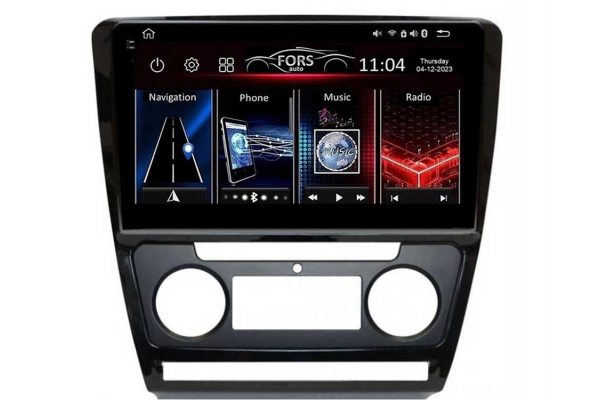 Штатная магнитола для Skoda Superb 2010-2014 (climate) FORS.auto FS 4 PRO