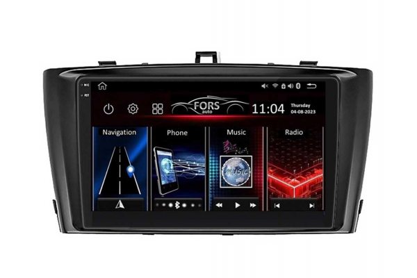 Штатна магнітола для Toyota Avensis 11-15 (black) FORS.auto FS 2 PRO