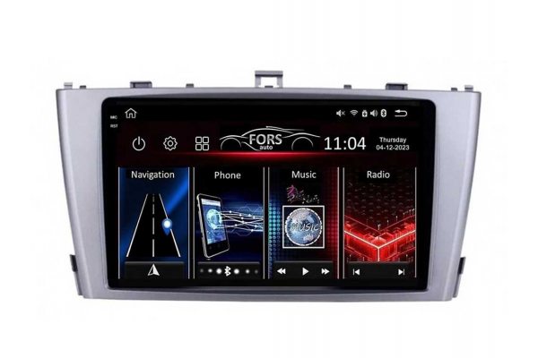 Штатна магнітола для Toyota Avensis 2011-2015 (silver) FORS.auto FS 4 PRO