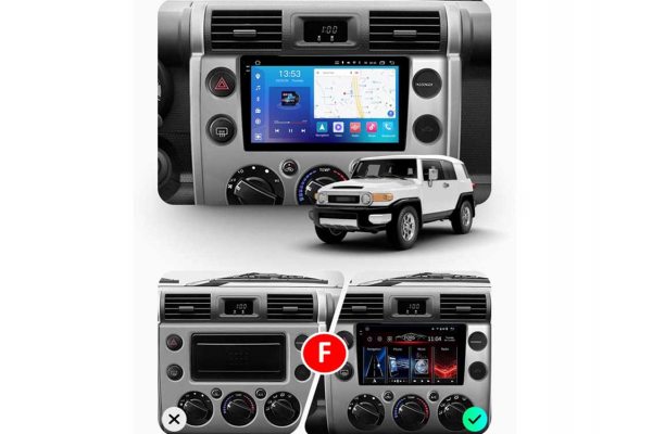 Штатная магнитола для Toyota FJ Cruiser 2006-2020 (silver) FORS.auto FS 4 PRO