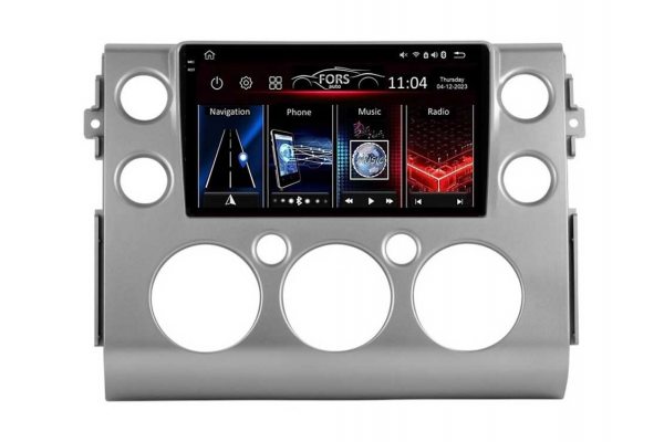 Штатная магнитола для Toyota FJ Cruiser 2006-2020 (silver) FORS.auto FS 4 PRO