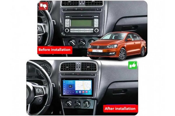 Штатна магнітола для Volkswagen Polo 2008-2020 (silver) FORS.auto FS 4 PRO