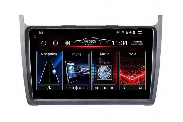 Штатна магнітола для Volkswagen Polo 2008-2020 (silver) FORS.auto FS 4 PRO