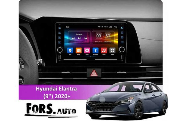 Штатна магнітола для Hyundai Elantra 2020+ FORS.auto K150
