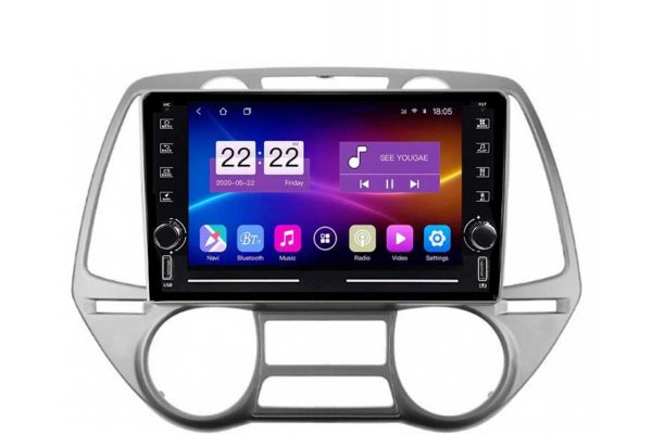 Штатная магнитола для Hyundai i20 08-12 FORS.auto K150