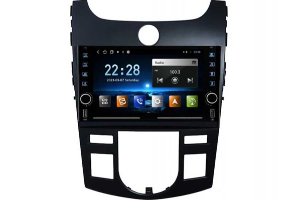 Штатная магнитола для Kia Forte 09-12 (clima) black FORS.auto K150
