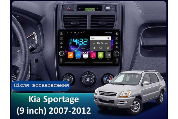 Штатная магнитола для Kia Sportage 07-12 FORS.auto K150