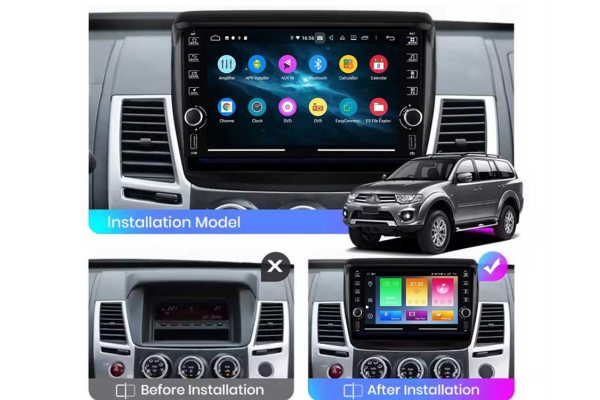 Штатная магнитола для Mitsubishi L200, Pajero Sport 06-15 FORS.auto K150