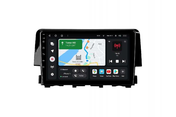 Штатная магнитола для Honda Civic 15-20 Gazer T6009-FC