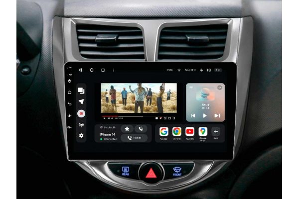 Штатна магнітола для Hyundai Accent 10-16 Gazer T6009-RB