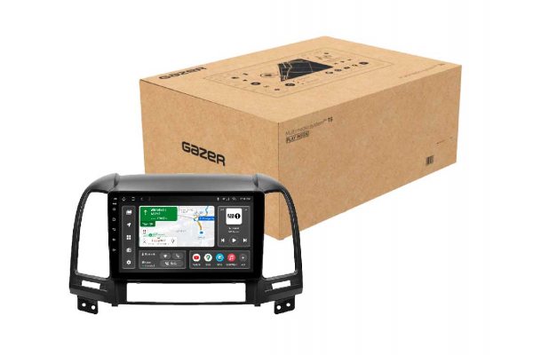 Штатная магнитола для Hyundai Santa Fe 06-12 Gazer T6009-CM
