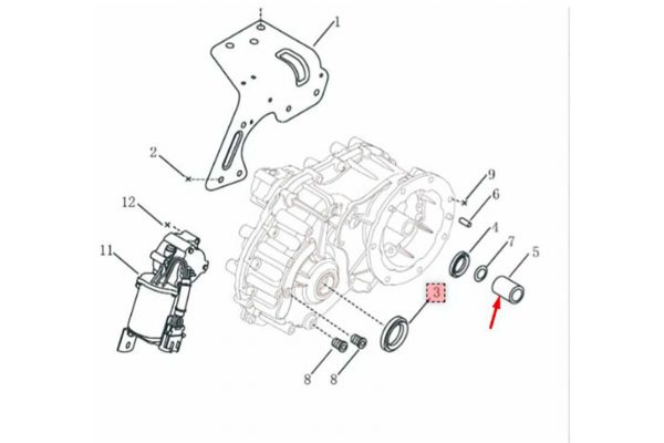 Втулка з'єднання мотора з редуктором Geely Emgrand EV - 1014030087