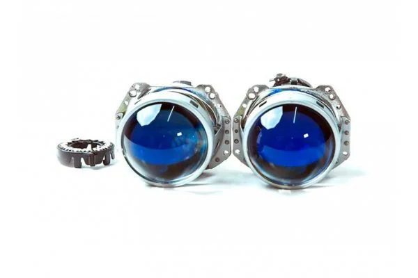 Биксеноновые линзы Hella 3R Blue Glass