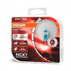 Галогенна лампа H11 Osram 64211NL-HCB Night Breaker Laser Next Generation +150%
