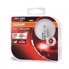 Галогенная лампа H1 Osram 64150NBS-HCB Night Breaker Silver +100%