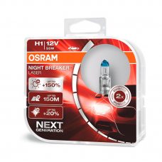 Галогенна лампа H1 Osram 64150NL-HCB Night Breaker Laser Next Generation +150%