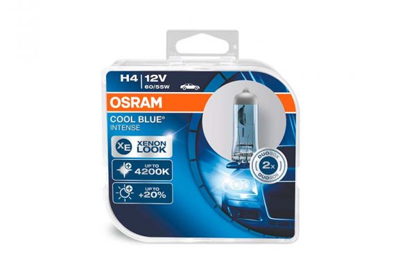 Галогенная лампа H4 Osram 64193CBI-HCB Cool Blue Intense +20%