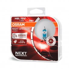 Галогенна лампа H8 Osram 64212NL-HCB Night Breaker Laser Next Generation +150%