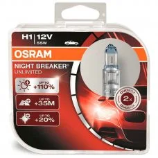 Галогенная лампа H1 Osram 64150NBU-HCB Night Breaker Unlimited +110%