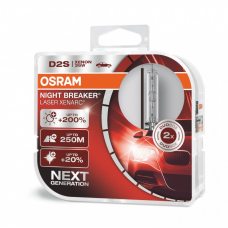 Ксенонова лампа D2S Osram 66240XNL-DUOBOX Xenarc Night Breaker Laser +200%