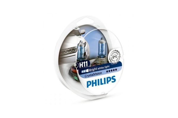 Галогенная лампа H11 Philips 12362CVSM CrystalVision