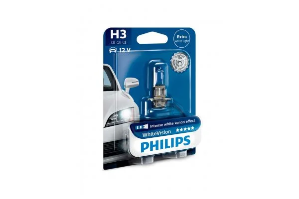 Галогенная лампа H3 Philips 12336WHVB1 WhiteVision