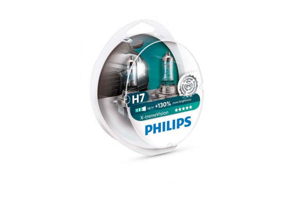 Галогенная лампа H7 Philips 12972XV+S2 X-treme Vision +130%