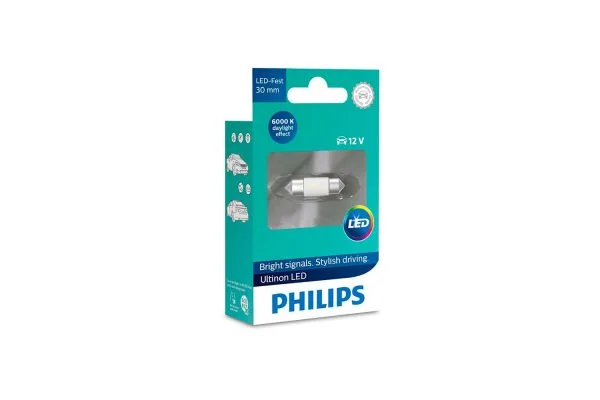 Светодиодные лампы SV8,5 (Festoon 30) Philips 11860ULWX1 Ultinon LED 6000K