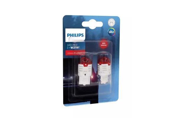 Светодиодные лампы W21W Philips 11065U30RB2 Ultinon Pro3000 (Red)