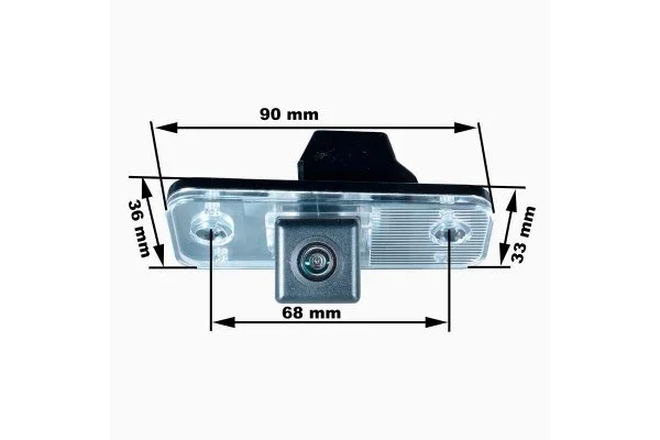Камера заднего вида Hyundai Santa Fe (2006-2012) Prime-X MY-12-5555