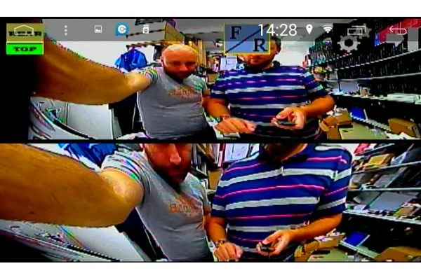 Универсальная камера заднего-переднего вида RedPower Fish-Eye (под плафон)