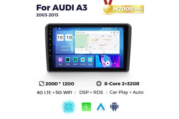 Штатная магнитола для Audi A3 03-12 Resonance M200 2K