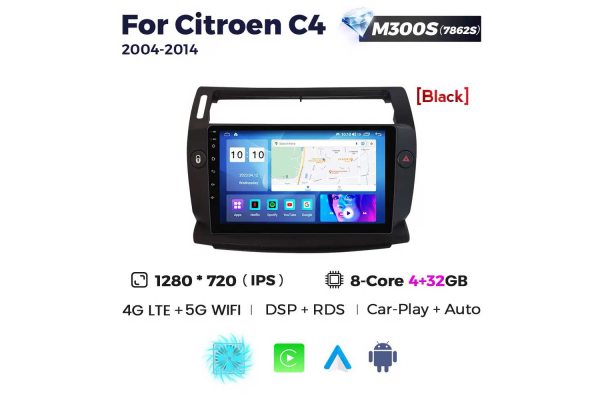 Штатная магнитола для Citroen C4 04-10 Resonance M300 2K