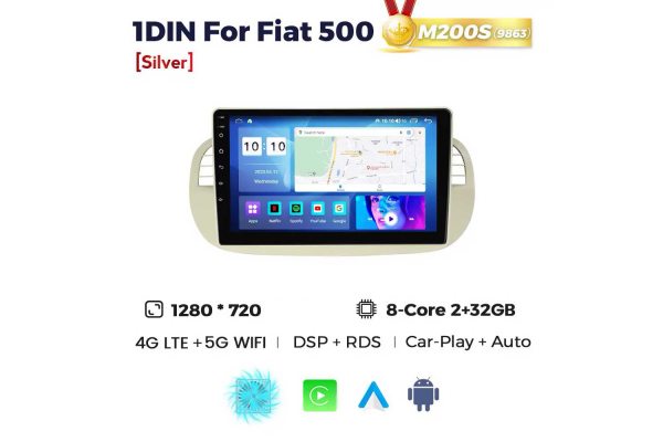 Штатная магнитола для Fiat 500 07-15 Resonance M200 HD