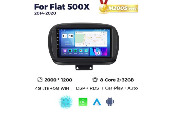 Штатна магнітола для Fiat 500X 14-20 Resonance M200 2K